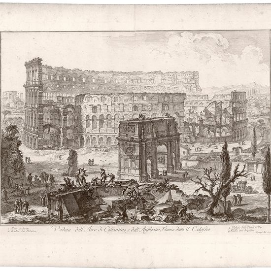 Gravure à l’eau-forte du 18e siècle de Piranèse